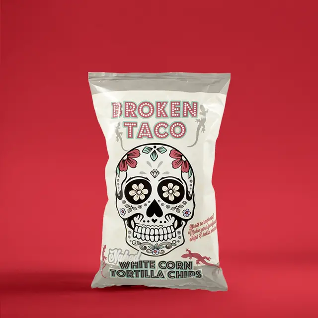 Broken Taco naked tortilla chips packshot farge 2026 09